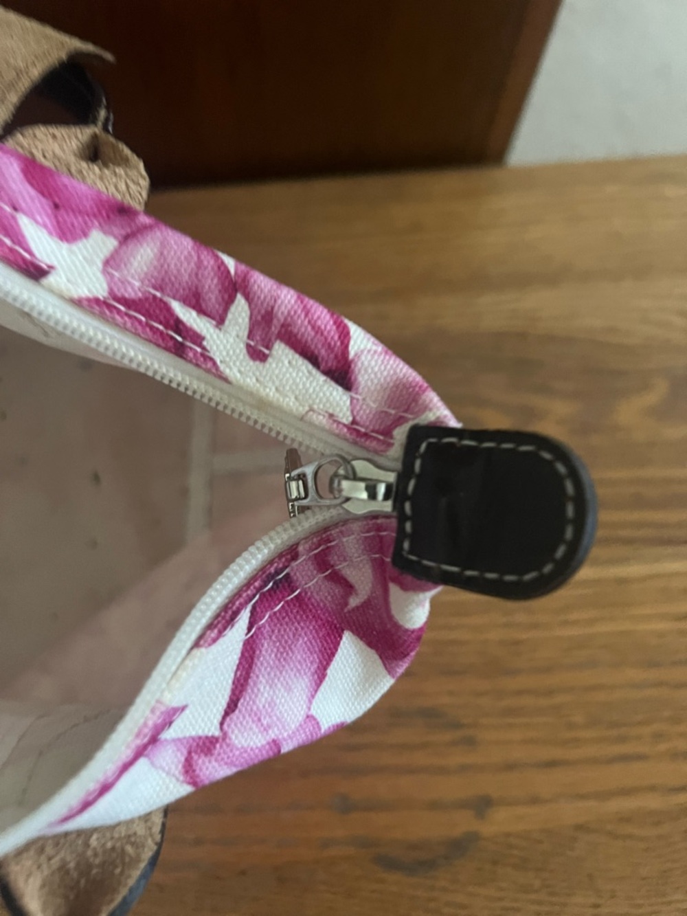 Longchamp Le Pilage Darshan Floral Pink and White Mini Tote - Picture 14 of 16